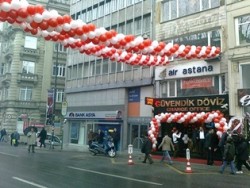 balon süsleme zincir